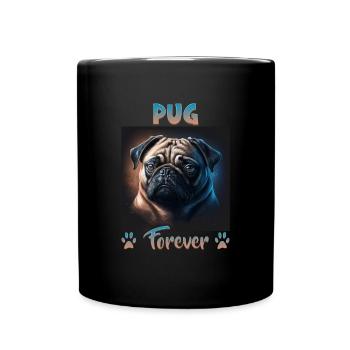 Dog Saying Pug Design for Dog Lovers - Full Colour Mug - black - Front