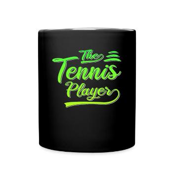 Le joueur de tennis - Mug uni - noir - Devant