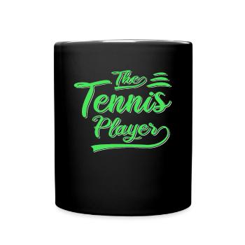 Le joueur de tennis - Mug uni - noir - Devant