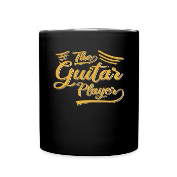 Der Gitarrist - Tasse einfarbig - Schwarz - Vorne