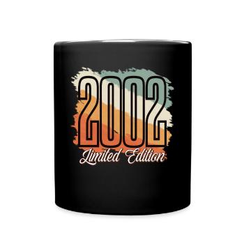 2002 Année de naissance Anniversaire Année de construction Vintage Rétro - Mug uni - noir - Devant