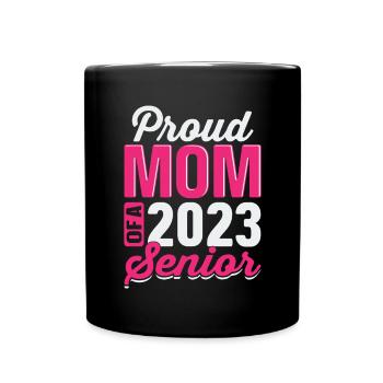 Lustige Stolze Mutter Eines Abschlussgeschenks - Tasse einfarbig - Schwarz - Vorne