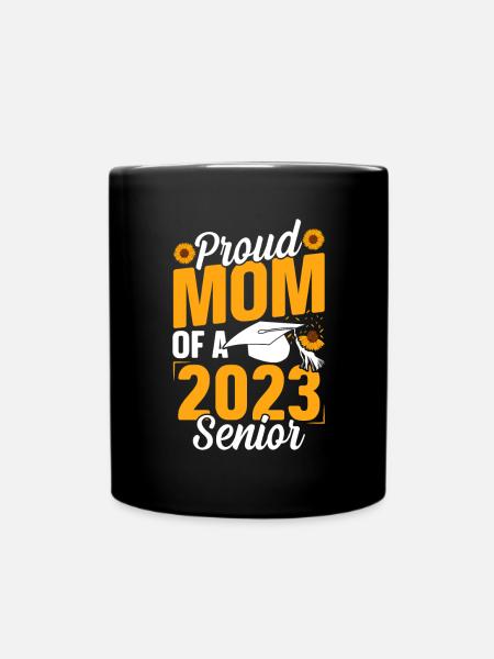 Lustige Stolze Mutter Eines Abschlussgeschenks - Tasse einfarbig - Schwarz