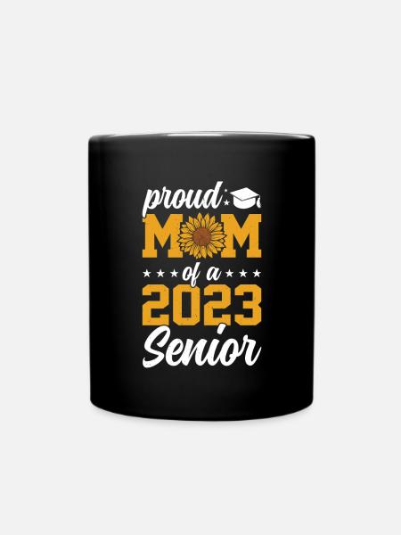 Lustige Stolze Mutter Eines Abschlussgeschenks - Tasse einfarbig - Schwarz