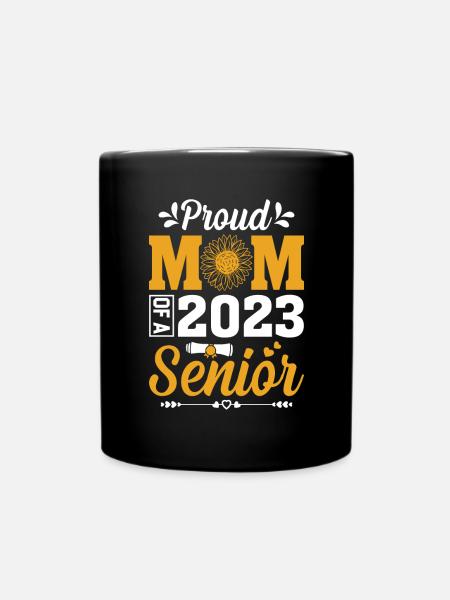 Lustige Stolze Mutter Eines Abschlussgeschenks - Tasse einfarbig - Schwarz
