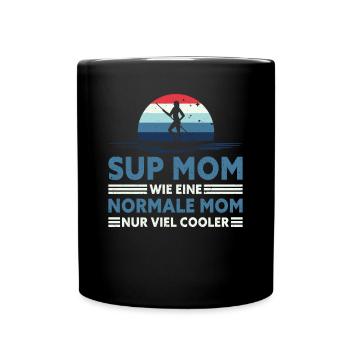 Retro SUP Mom - Comme une maman normale seulement cool - Mug uni - noir - Devant