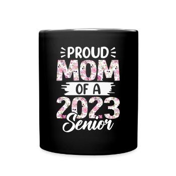 Maman fière drôle d'un cadeau de graduation - Mug uni - noir - Devant