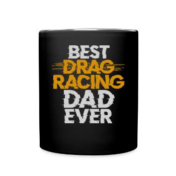 Drag Racing Race Car Dad Vintage - Tasse einfarbig - Schwarz - Vorne