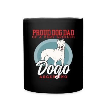Dogo Argentino Dad Dog Dog Owner Gift - Full Colour Mug - black - Front