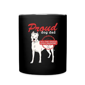 Dogo Argentino Dad | Dogs Dog Owner Gift - Full Colour Mug - black - Front