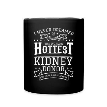 Kidney Donor Transplant Organ Donation Transplanta - Full Colour Mug - black - Front