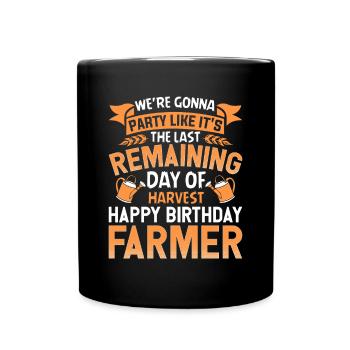 Farmer Tractor Farming Quota for Farmers - Full Colour Mug - black - Front
