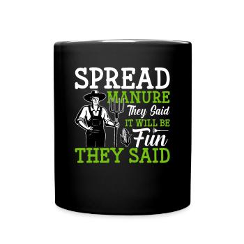 Quota d’agriculteur pour tracteurs agricoles - Mug uni - noir - Devant