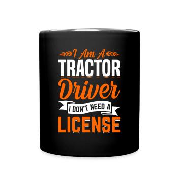 Quota d’agriculteur pour tracteurs agricoles - Mug uni - noir - Devant