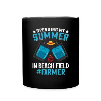 Quota d’agriculteur pour tracteurs agricoles - Mug uni - noir - Devant