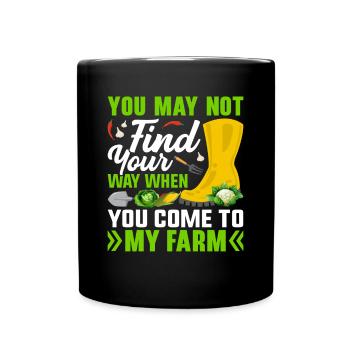 Farmer Tractor Farming Quota for Farmers - Full Colour Mug - black - Front