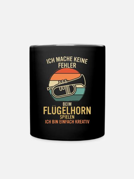 Flügelhorn Flügelhornspieler Flügelhornist - Tasse einfarbig - Schwarz