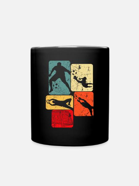 Fußballtorwart Torwart Jungen Kinder Jugend - Tasse einfarbig - Schwarz