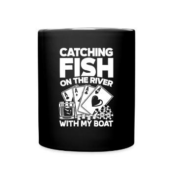 Poker Spieler Pokerspieler Pokern Geschenk - Tasse einfarbig - Schwarz - Vorne
