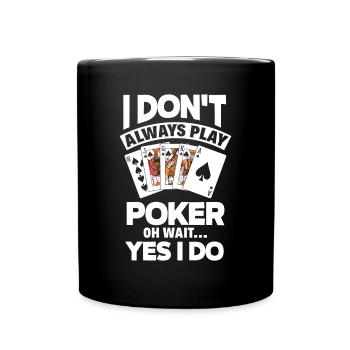 Poker Player Poker Player Poker Gift - Full Colour Mug - black - Front