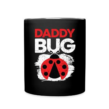 Daddy Bug Entomology Future Entomologist Ladybug - Full Colour Mug - black - Front