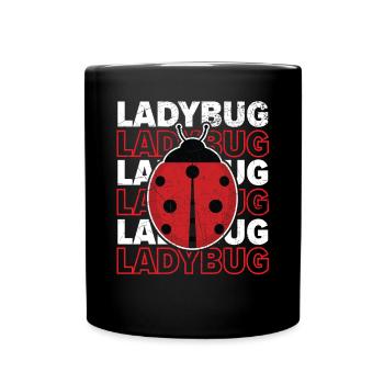 Entomologie des insectes Futur entomologiste Coccinelle - Mug uni - noir - Devant