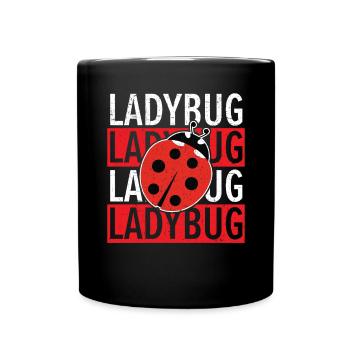 Entomologie des insectes Futur entomologiste Coccinelle - Mug uni - noir - Devant