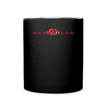Entomologie des insectes Futur entomologiste Coccinelle - Mug uni - noir - Devant