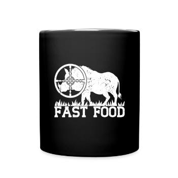 Schweinejagd Jäger Schweinejagd - Tasse einfarbig - Schwarz - Vorne