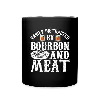 Bourbon-Smoker-Grillwhisky - Tasse einfarbig - Schwarz - Vorne