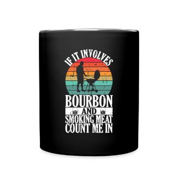 Bourbon-Smoker-Grillwhisky - Tasse einfarbig - Schwarz - Vorne