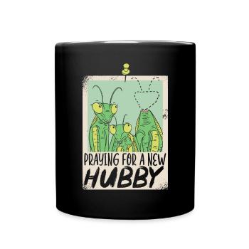 Prier pour un nouveau mari par Entomologie de la mante religieuse - Mug uni - noir - Devant