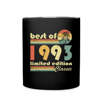 30. Geburtstag Jahrgang 1993 Best of 1993 - Tasse einfarbig - Schwarz - Vorne