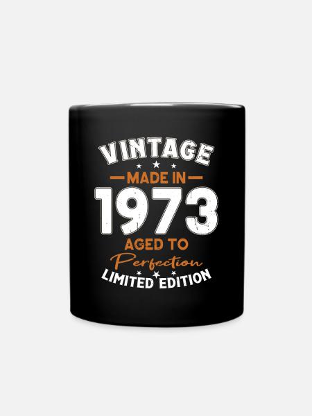 50. Geburtstag Jahrgang 1973 Made in 1973 - Tasse einfarbig - Schwarz