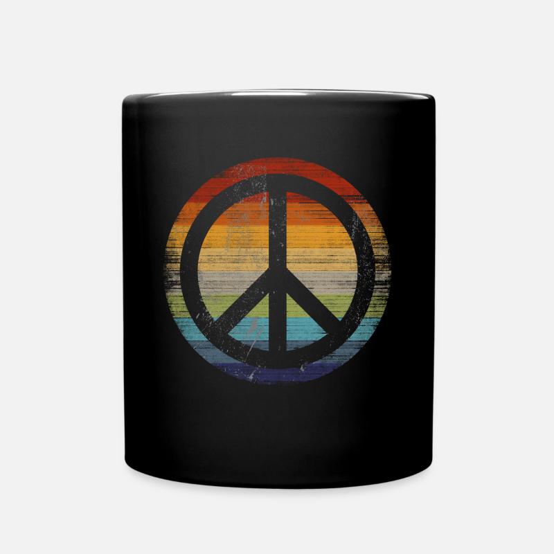Symbole de la paix Rétro - Mug uni - noir