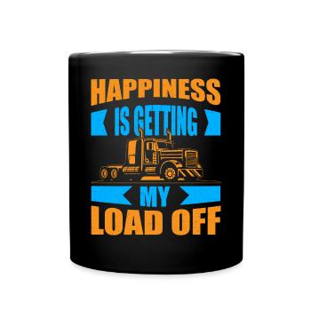 Le bonheur, c’est d’obtenir mon fardeau des camionneurs - Mug uni - noir - Devant