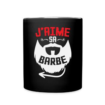 J'aime Sa Barbe - Mug uni - noir - Devant