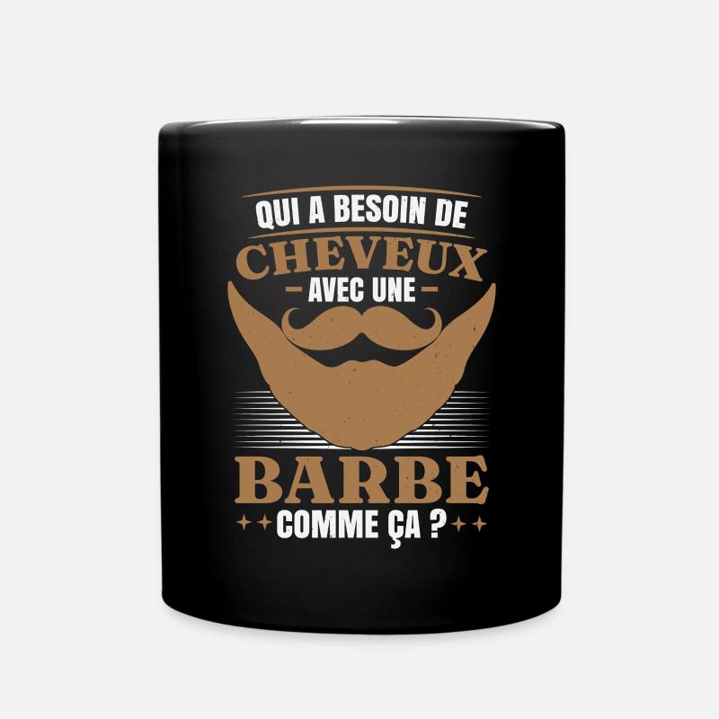 Barbe Humour - Mug uni - noir