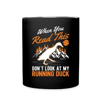 Indian Running Duck Bouteille cadeau Canard Canard - Mug uni - noir - Devant