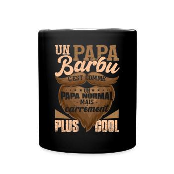 Un Papa Barbu - Mug uni - noir - Devant