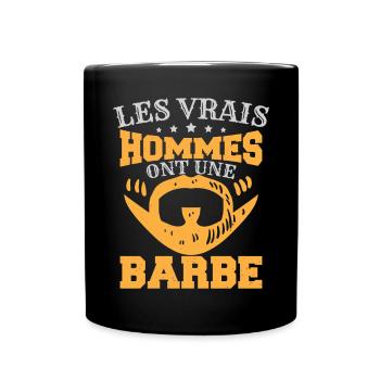 Hommes Ont Une Barbe - Mug uni - noir - Devant