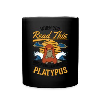 Ornithorynque de Schnabeltier - Mug uni - noir - Devant