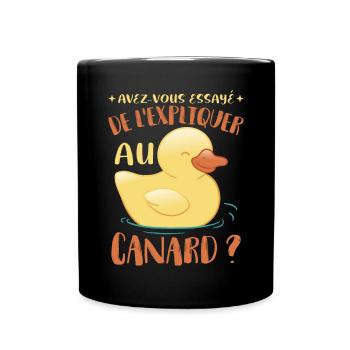 Dire drôle de canard - Mug uni - noir - Devant