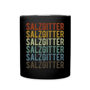 Salzgitter Stadt Retro Vintage - Tasse einfarbig - Schwarz - Vorne