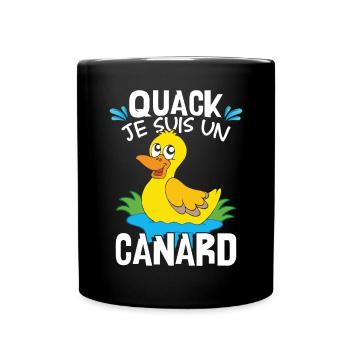 Je Suis Un Canard - Mug uni - noir - Devant