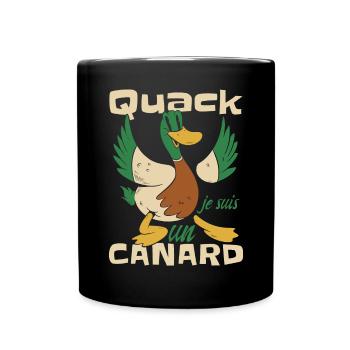 Je Suis Un Canard - Mug uni - noir - Devant