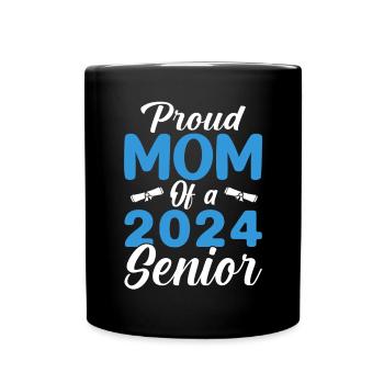 Maman fière drôle d'un cadeau de graduation - Mug uni - noir - Devant
