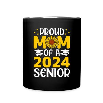 Drôle de fière maman d’un cadeau de fin d’études - Mug uni - noir - Devant