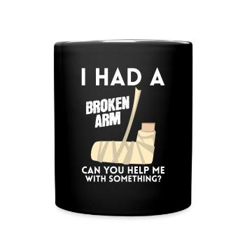 Coude osseux Hand Wrist Injury I - Mug uni - noir - Devant