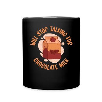 Cadeaux pour amateurs de lait au chocolat - Mug uni - noir - Devant